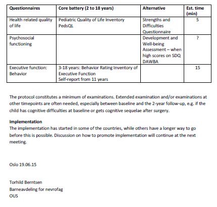 Nordic protocol del 2