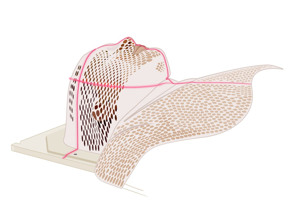 Illustration av fixationsmask.