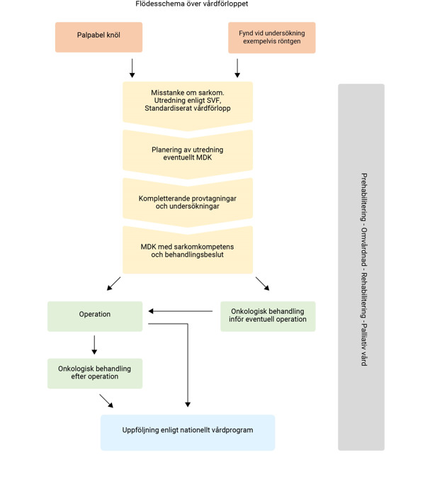 Ett diagram över en process där processen genomförs.